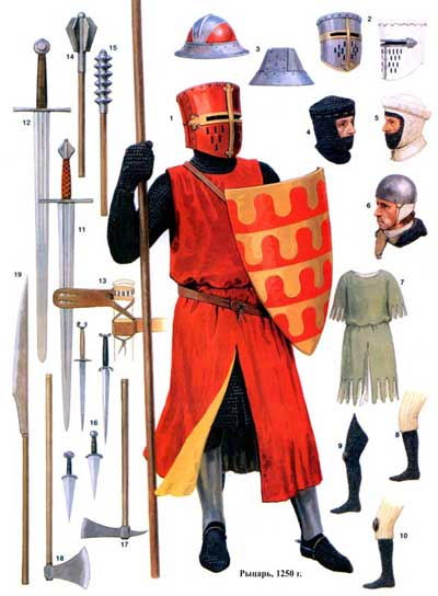 Рыцарь, 1250 г. Рыцарь, 1250 г.