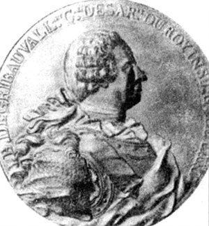 Медаль с профилем Ж.-Б.Грибоваля, изобретателя системы артиллерии, которая носила его имя и была введена во французской армии с 1765 г.