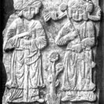 Пластинка из слоновьей кости, X век, Египет. Два охранника