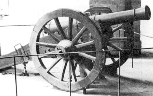 12-фунтовая бронзовая полевая пушка системы Грибоваля на лафете, 1800-1815 гг.