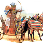 Фараон Рамзес II на колеснице, 1288 г. до н.э.