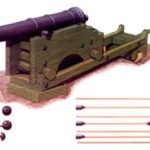 Морская железная 36-фунтовая пушка береговой артиллерии