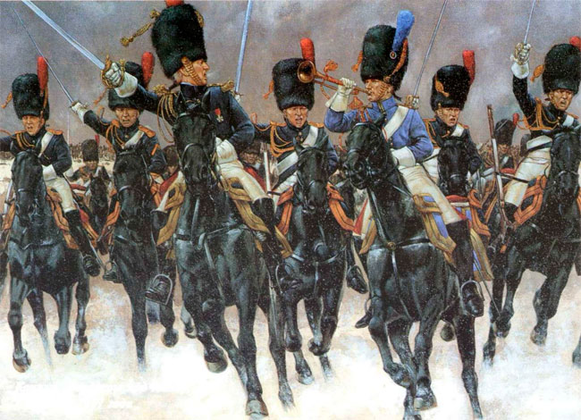 Конные гренадеры под Эйлау, 8 февраля 1807 года
