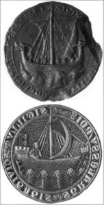 Скандинавские печати как иллюстрация балтийских кораблей.