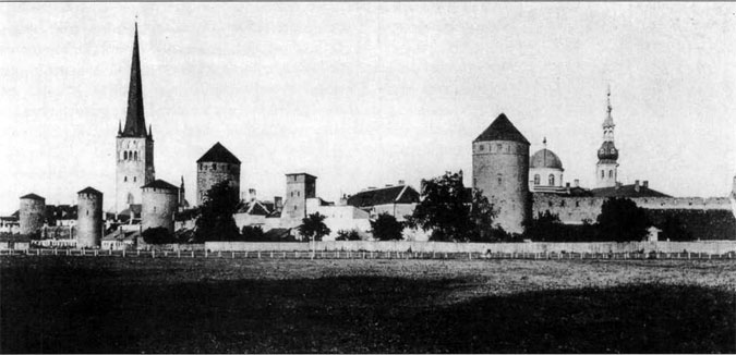 Городские стены и башни Ревеля (Таллина) по состоянию на конец XIX в.