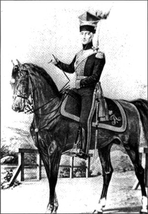 Офицер Литовско-татарского конного полка, 1801 год