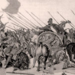 Александр Великий верхом, мозаика из Неаполя.