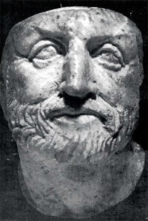 Голова Филиппа II, вырезанная из слоновой кости