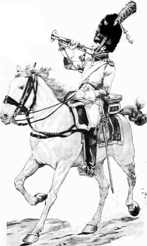 Трубач элитарной роты 21-го драгунского полка, 1810 год