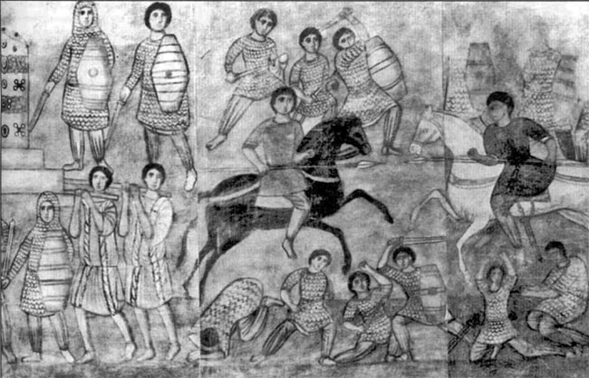 Одна из знаменитых фресок из Дура-Европос “Иезекиль”