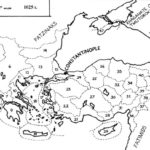 Расположение провинциальных войск к моменту смерти императора Бэзила II, 1025 год