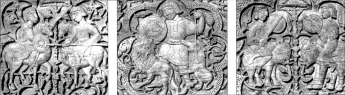 Резной ларец из слоновой кости, работа Абд аль-Малик аль-Музаффара, 1005 г.