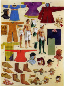 Мужской костюм, середина XIII века