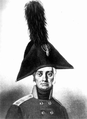 Офицер пехоты, 1805-1807 годы