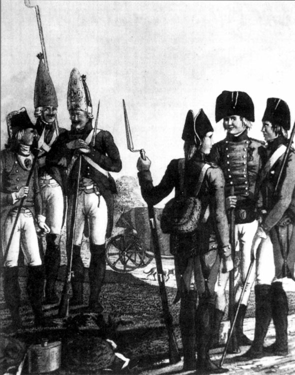 Русская пехота, 1800 год