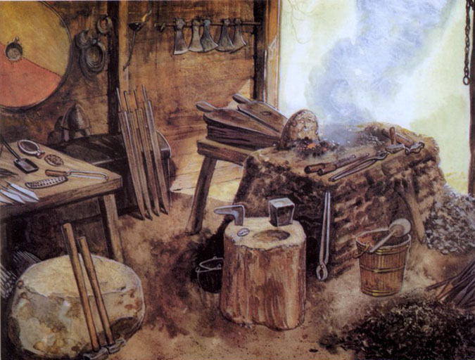 Оружейная мастерская викингов