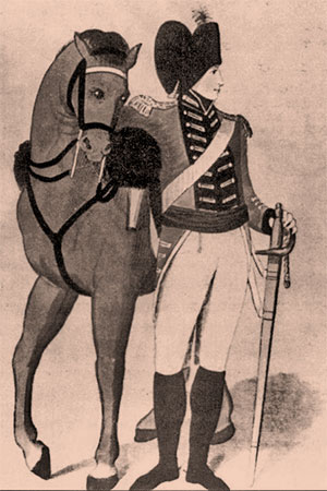 Офицер 2-го (Королевы) гвардейского драгунского полка, 1800 г.