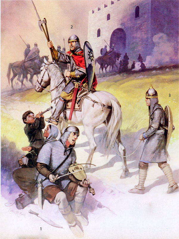 Рыцари и воины, X век