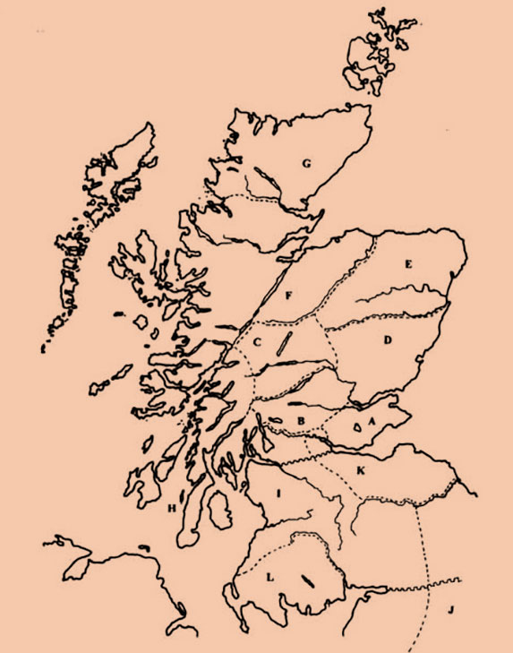 Карта пиктских королевств.