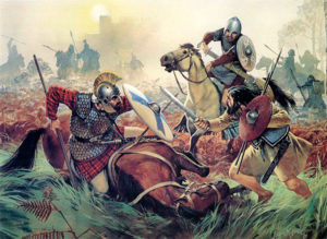 Римляне и бритты сражаются с пиктами, V в.