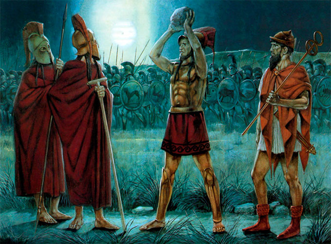 Амомфарет во время битвы при Платеях, 479 г. до н.э.