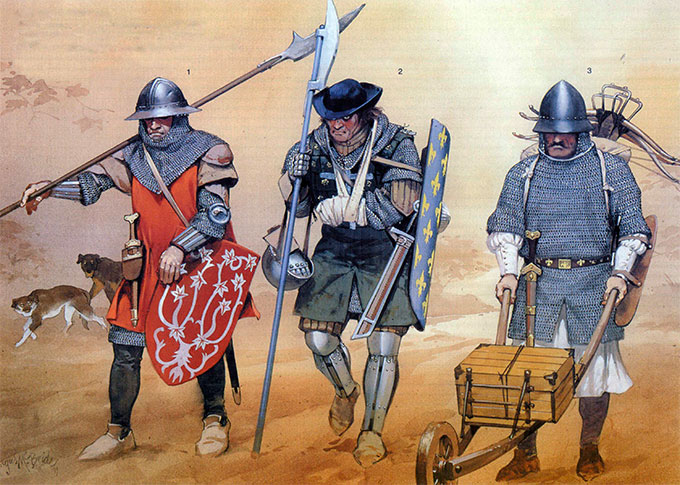 Пехота, 1337-1360 гг.