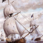 Пиратские корабли в море