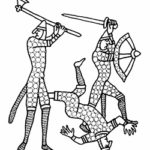 Английские хускарлы, с гобелена Бойе, сформировавшие ядро поздней армии саксов