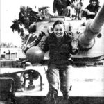 «Magach» с женским экипажем, 1975 год. Тяжелые потери, понесенные в 1973 году, заставили израильское командование брать женщин на службу в танковых частях. Женщины служили в качестве инструкторов.