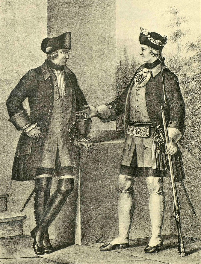 Штаб- и обер-офицеры, около 1759 г.