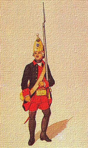 Русский гренадер линейного полка. 1760 г