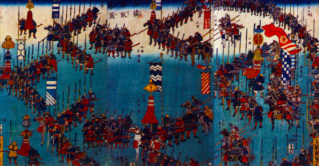Армия императора Тан Тайцзуна перед сражением.