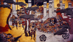 Вход в тщательно охраняемую маку полководца Токугава Иэясу в битве при Сэкигахара.