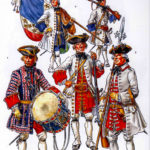 Французская пехота времен войны за польское наследство, 1734-1735 гг.