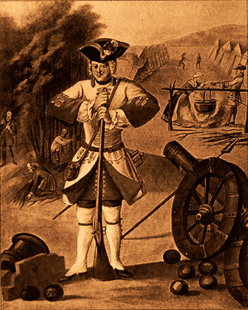 Фузилер, полк дю Руа, 1750 г