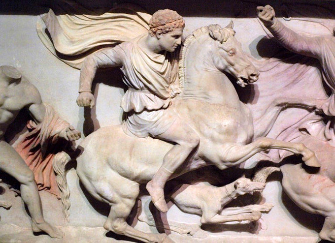 Саркофаг Александра Македонского, царский некрополь в Сидоне.